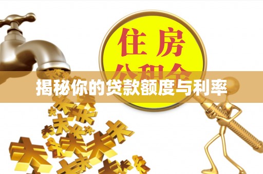 宁蒗揭秘你的贷款额度与利率