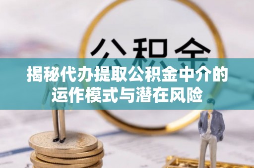 宁蒗揭秘代办提取公积金中介的运作模式与潜在风险