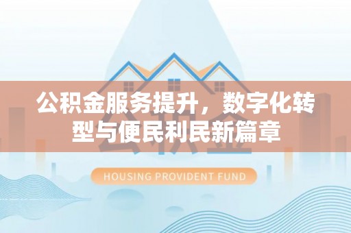 宁蒗公积金服务提升，数字化转型与便民利民新篇章