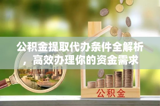 宁蒗公积金提取代办条件全解析，高效办理你的资金需求